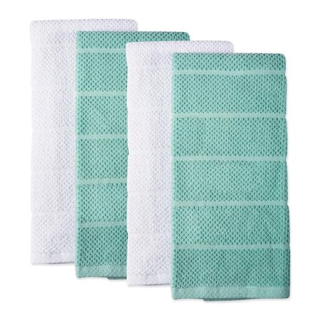 FASTFOOD Assorted Aqua Basic Chef Terry Dishtowel Set FA1525325